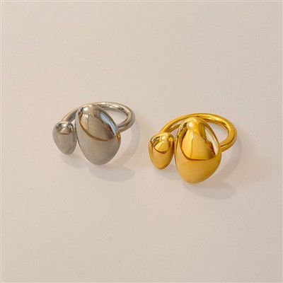 سٹینلیس سٹیل گولڈ چڑھانا حلقے